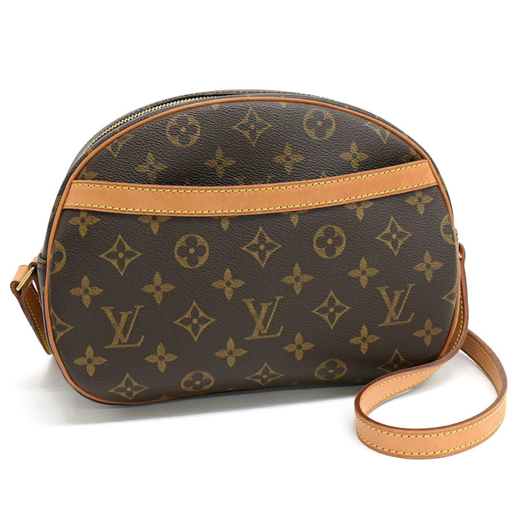 Louis Vuitton Blois Shoulder Bag Monogram Canvas Brown